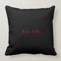 John 3:16, Texte rouge sur Arrière - plan noir