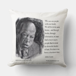 Coussin John Lewis & Citation Portrait Magnifique