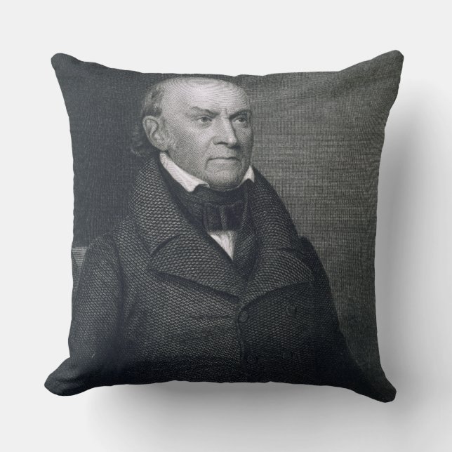 Coussin John Quincy Adams, gravé par John Wesley Paradis (Recto)