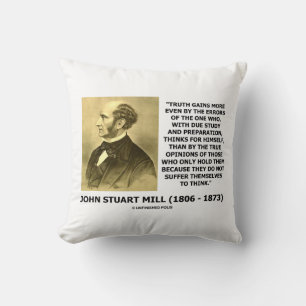 Coussin John Stuart Mill La vérité gagne plus de réflexion