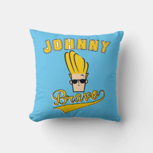 Coussin Johnny Bravo Collegiate Graphic