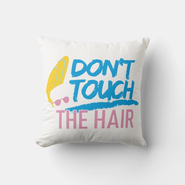 Coussin Johnny Bravo - Ne touchez pas le graphique des che (Recto)