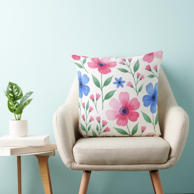 Coussin Joie de Fleur d'Eau de Rose (Chaise)