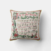 Coussin Joie de Noël au monde (Verso)
