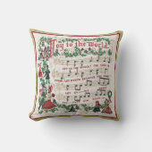 Coussin Joie de Noël au monde (Recto)