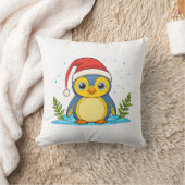 Coussin Joie de Noël de pingouin (Couverture)