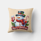 Coussin Joie Hivernale Festive (Verso)
