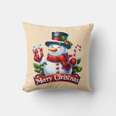 Coussin Joie Hivernale Festive (Recto)