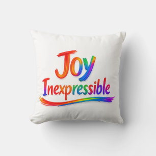 Coussin JOIE INEXPRESSIBLE - 1 Pierre 1:8