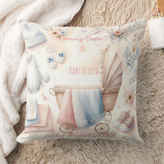 Coussin Joli à venir faire-part Invitation (Couverture)
