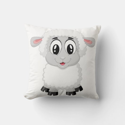 Coussin Joli agneau de ferme bébé (Recto)