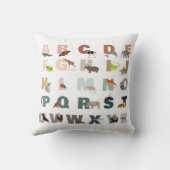 Coussin Joli Alphabet ABC Animaux (Verso)