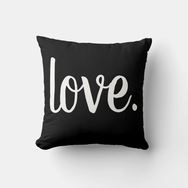 Coussin joli AMOUR. typographie | (Recto)