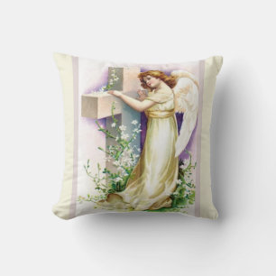 Coussin Joli Ange Et Croix
