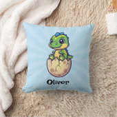 Coussin Joli bébé dinosaure en train d'éclore (Couverture)