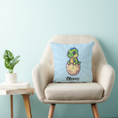 Coussin Joli bébé dinosaure en train d'éclore (Chaise)
