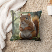 Coussin Joli bébé écureuil jardin de cottage (Couverture)