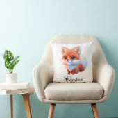 Coussin Joli bébé renard Forêt bois amis (Chaise)
