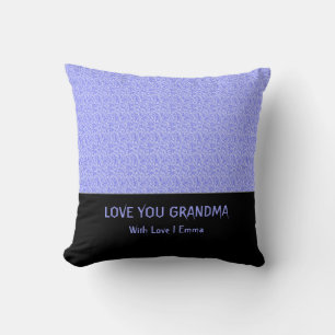 Coussin Joli bleu lavande, Élégant