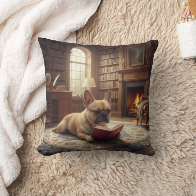 Coussin Joli Bouledogue Français (Couverture)