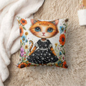 Coussin Joli chat de dessin animé (Couverture)