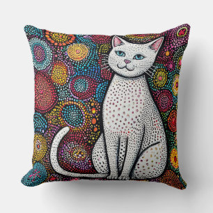 Coussin Joli chat de dessin animé