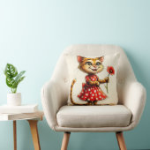 Coussin Joli chat de dessin animé (Chaise)