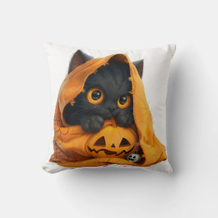 Coussin Joli chat d'Halloween pour les enfants