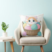 Coussin Joli chat kawaii (Chaise)