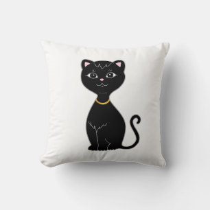 Coussin Joli Chat Noir