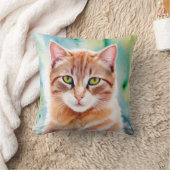 Coussin Joli chat orange (Couverture)
