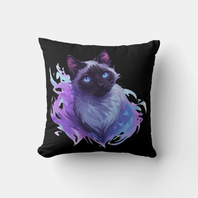 Coussin Joli chat siamois (Recto)