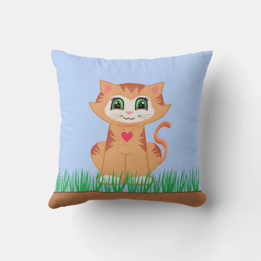 Coussin Joli chat tabby (Verso)