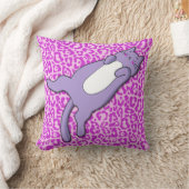 Coussin Joli Chat Violet Endormi (Couverture)