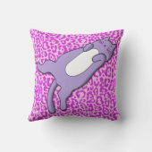 Coussin Joli Chat Violet Endormi (Verso)