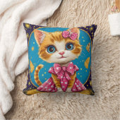 Coussin Joli chaton de dessin animé (Couverture)
