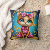 Coussin Joli chaton de dessin animé (Couverture)