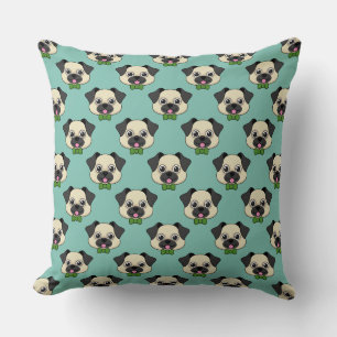 Coussin Joli chien Carlin avec Papillon