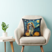 Coussin Joli chien Cavalier King Charles Spaniel Halloween (Chaise)