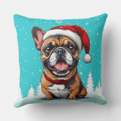 Coussin Joli chien de Noël (Verso)