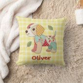 Coussin Joli Chien Patchwork (Couverture)