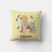Coussin Joli Chien Patchwork (Recto)
