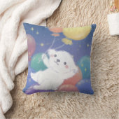 Coussin Joli chiot avec ballons et étoiles (Couverture)