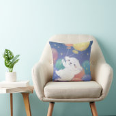 Coussin Joli chiot avec ballons et étoiles (Chaise)
