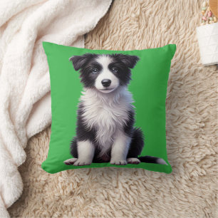 Coussin Joli chiot Border Collie