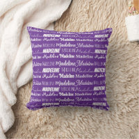 Joli Collage de Nom Personnalisable Violet