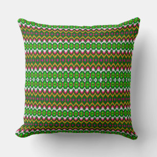 Coussin Joli coloré traditionnel motifs géométriques