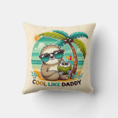 Coussin Joli Cool de fentes comme papa sous Palm Tree (Verso)