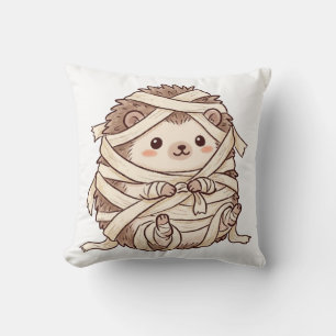 Coussin Joli costume de mummy de hérisson pour Halloween I