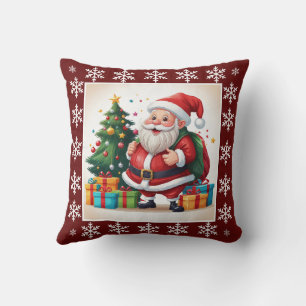 Coussin Joli Cosy Santa Claus tendance Noël Pas de photo